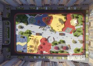 1-к квартира, строящийся дом, 47м2, 22/23 этаж